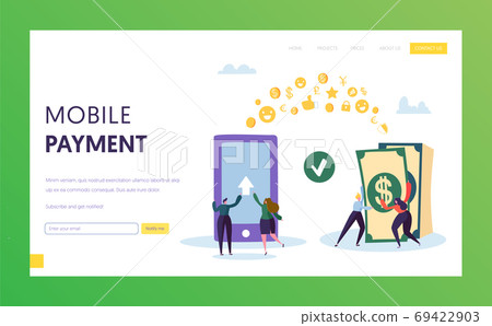 Mobile Payment Phone Cash Transfer Landing Page Mobile Payment Phone Cash Transfer Landing Page 69422903