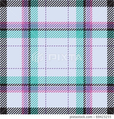 Tartan scotland seamless plaid pattern vector. Retro background 69423255