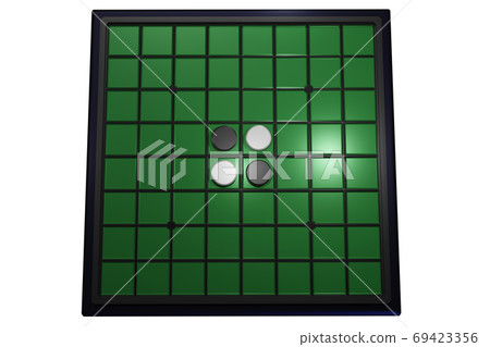 Othello (Reversi) CG transparent material Othello (Reversi) CG transparent material 69423356