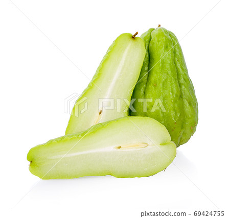 chayote isolated on white background 69424755