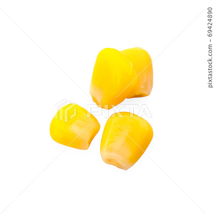 canned corn on a white background canned corn on a white background 69424890