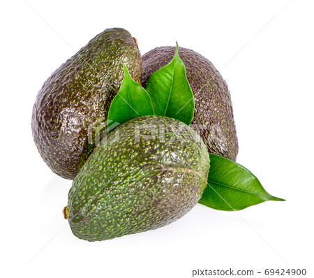 fresh avocado isolated on white background 69424900