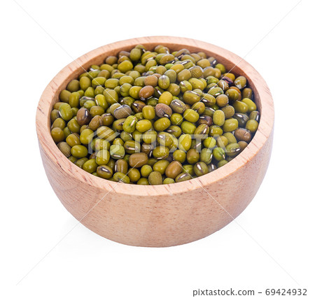 Mung beans isolated on white background Mung beans isolated on white background 69424932