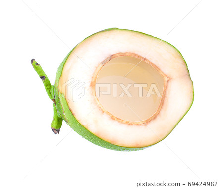 oconut juice isolated on white background oconut juice isolated on white background 69424982