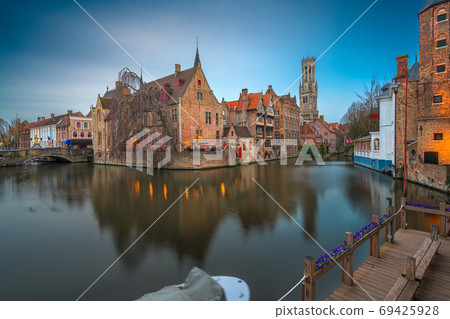 Bruges, Belgium Night Scene Bruges, Belgium Night Scene 69425928