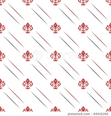 Seamless Pattern With Royal Lily 69426260