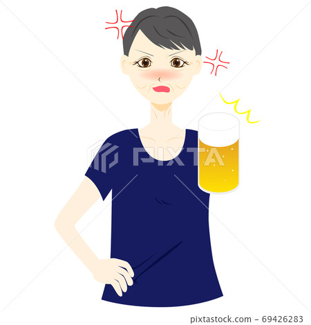 憤怒的女人喝醉了 憤怒的女人喝醉了 69426283
