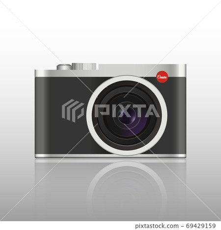 Vintage photo camera, vector illustration 69429159