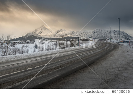 The best landscape of Lofoten Island during winter The best landscape of Lofoten Island during winter 69430036