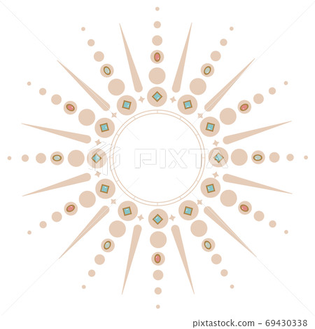 Gold illustration pattern background badge Gold illustration pattern background badge 69430338