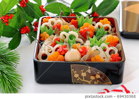 Boiled New Year dishes 69430368