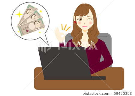 PC Female Japanese banknote plus 69430398