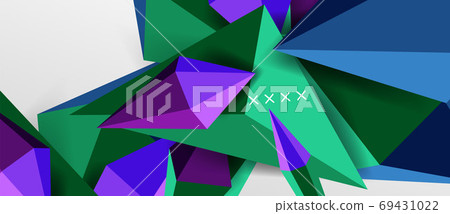 3d low poly abstract shape background vector illustration 3d low poly abstract shape background vector illustration 69431022