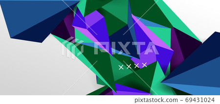 3d low poly abstract shape background vector illustration 3d low poly abstract shape background vector illustration 69431024