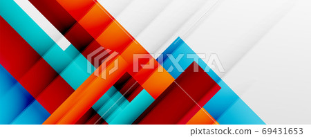 Geometric abstract backgrounds with shadow lines, modern forms, rectangles, squares and fluid gradients. Bright colorful stripes cool backdrops Geometric abstract backgrounds with shadow lines, modern forms, rectangles, squares and fluid gradients. Bright colorful stripes cool backdrops 69431653