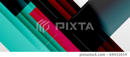Geometric abstract backgrounds with shadow lines, modern forms, rectangles, squares and fluid gradients. Bright colorful stripes cool backdrops Geometric abstract backgrounds with shadow lines, modern forms, rectangles, squares and fluid gradients. Bright colorful stripes cool backdrops 69431654