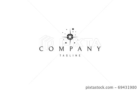 Vector logo on which an abstract image of the birth of a new star. Vector logo on which an abstract image of the birth of a new star. 69431980