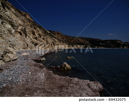 View of the coast of the resort of Pissouri, Cyprus View of the coast of the resort of Pissouri, Cyprus 69432075