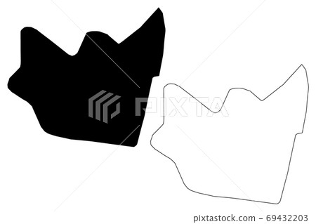 Huambo City (Republic of Angola, Huambo Province) map vector illustration, scribble sketch City of Nova Lisboa map 69432203