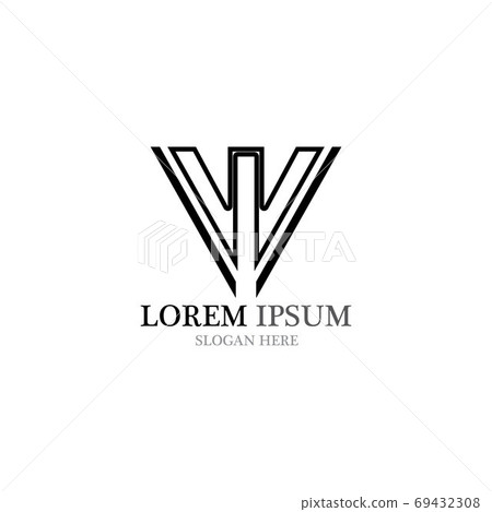 V Logo Template vector V Logo Template vector 69432308