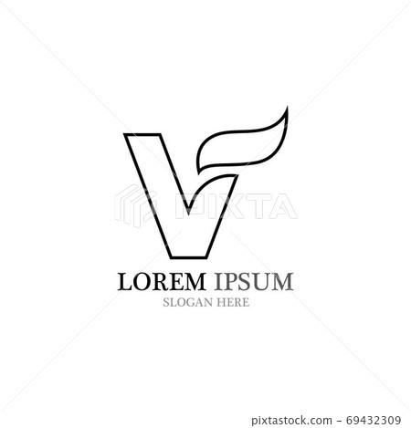V Logo Template vector V Logo Template vector 69432309