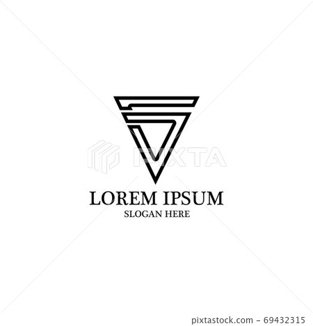 V Logo Template vector 69432315
