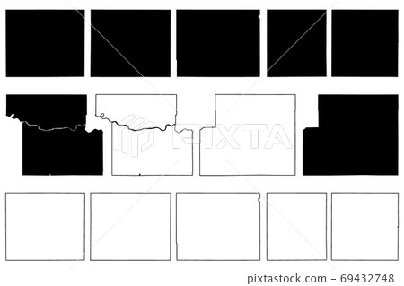 Rawlins, Sherman, Shawnee, Sedgwick, Saline, Seward and Sheridan County, Kansas (U.S. county, United States of America, USA, U.S., US) map vector illustration, scribble sketch map Rawlins, Sherman, Shawnee, Sedgwick, Saline, Seward and Sheridan County, Kansas (U.S. county, United States of America, USA, U.S., US) map vector illustration, scribble sketch map 69432748