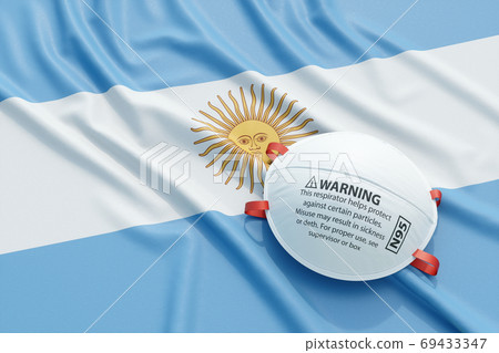 Coronavirus medical surgical face mask on the Argentinian nation Coronavirus medical surgical face mask on the Argentinian nation 69433347