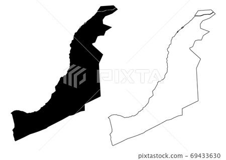 Huancayo City (Republic of Peru, Department of Junin) map vector illustration, scribble sketch City of Huancayo map 69433630