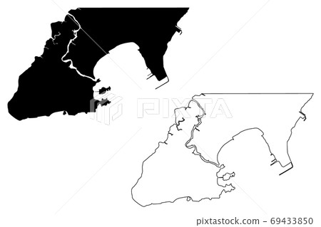 Vitoria City and Municipality (Federative Republic of Brazil, Espirito Santo State) map vector illustration, scribble sketch City of Vitoria map Vitoria City and Municipality (Federative Republic of Brazil, Espirito Santo State) map vector illustration, scribble sketch City of Vitoria map 69433850