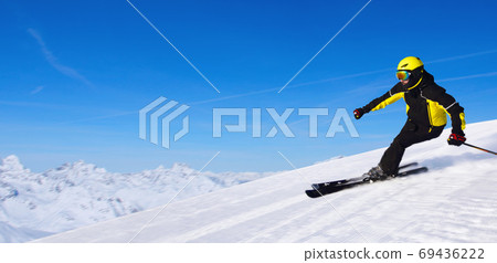 Skier in winter mountains Skier in winter mountains 69436222