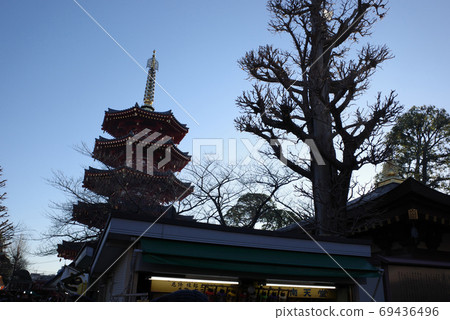 Kawasaki Daishi's Heimaji octagonal five-storied pagoda Kawasaki Daishi's Heimaji octagonal five-storied pagoda 69436496