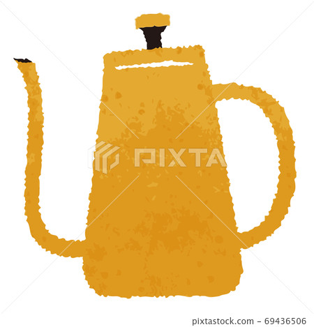 Watercolor style, fashionable simple design kettle B 69436506