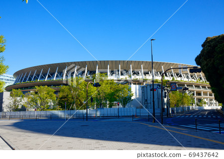 New National Stadium and surrounding landscape New National Stadium and surrounding landscape 69437642