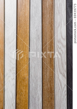 laminate flooring planks variations background 69439773