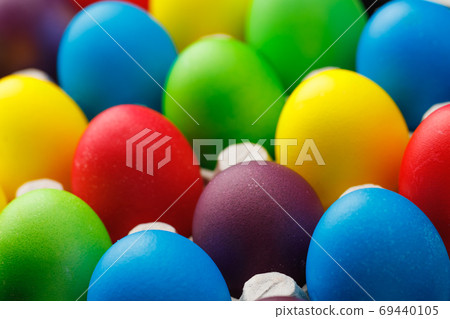 Easter festive multicolor eggs Easter festive multicolor eggs 69440105
