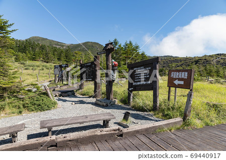 Tsubo-niwa promenade in Northern Yatsugatake, Nagano Prefecture 69440917