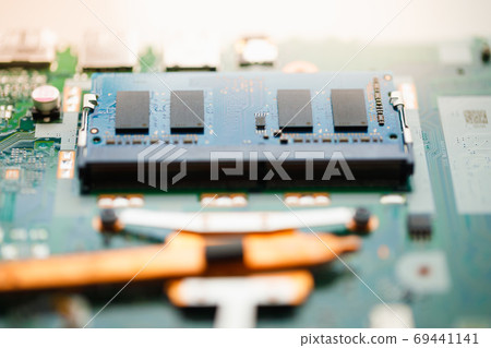 ram so-dimm ddr4 memory module, close-up view ram so-dimm ddr4 memory module, close-up view 69441141