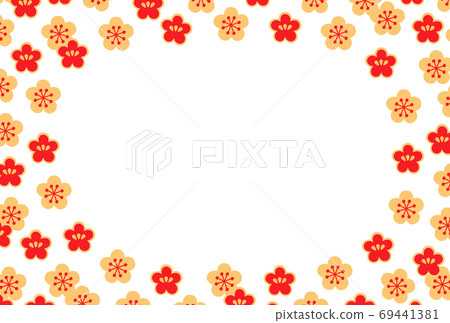 溫馨的梅花盛開框架 溫馨的梅花盛開框架 69441381