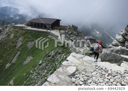 The office of Oyama Shrine Mine head office seen from the top of Tateyama The office of Oyama Shrine Mine head office seen from the top of Tateyama 69442929