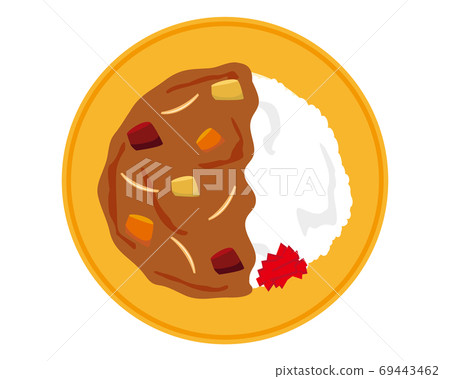 Vector illustration of curry rice 69443462