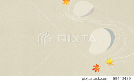 Japanese style image of autumn river-there are multiple variations Japanese style image of autumn river-there are multiple variations 69443489