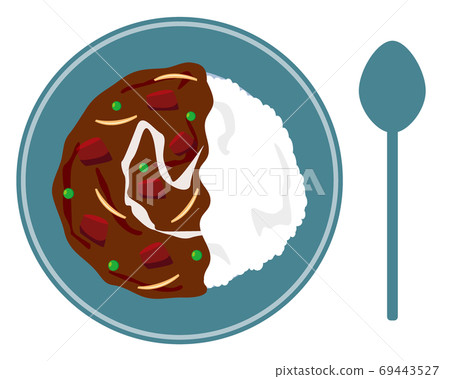 Hayashi rice vector illustration - Stock Illustration [69443527] - PIXTA