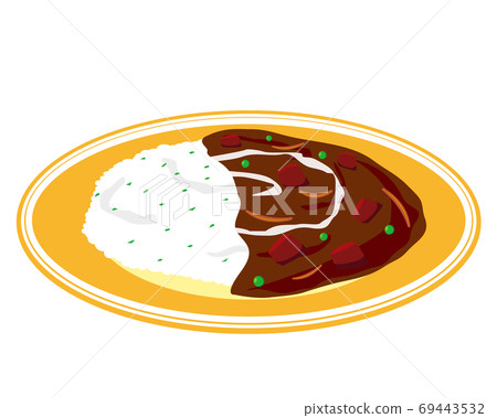 Hayashi rice vector illustration - Stock Illustration [69443532] - PIXTA
