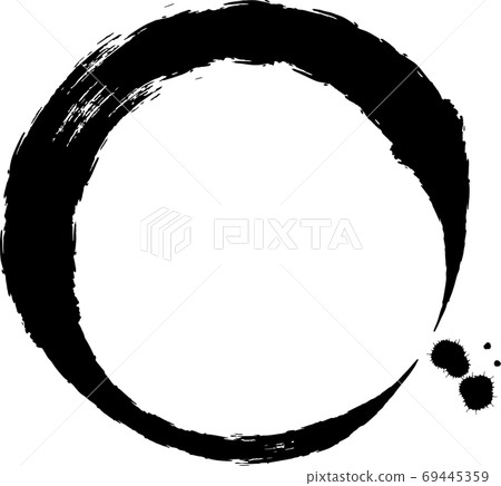 Decorative illustration of a circle mark drawn... - Stock Illustration ...