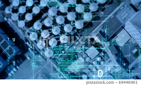 Cities and technologies Digital transformation 69446901