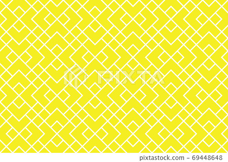 Abstract geometric pattern. A seamless vector background. White and yellow ornament. Graphic modern pattern. Simple lattice graphic design 69448648