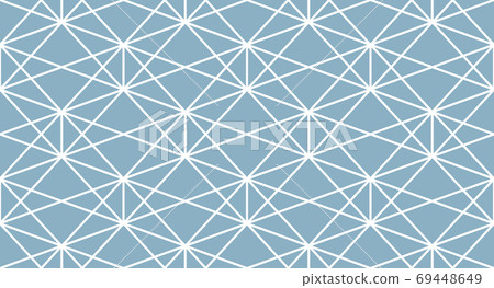 The geometric pattern with lines. Seamless vector background. White and blue texture. Graphic modern pattern. Simple lattice graphic design The geometric pattern with lines. Seamless vector background. White and blue texture. Graphic modern pattern. Simple lattice graphic design 69448649