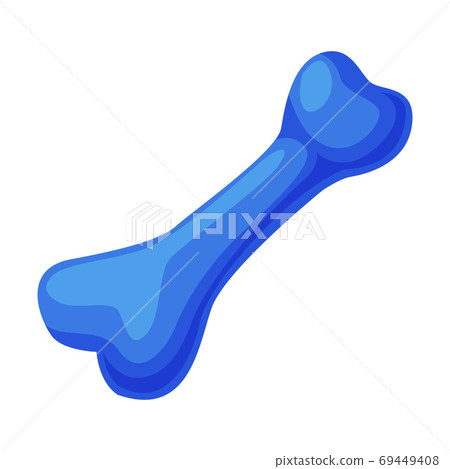 blue rubber dog bone