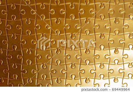 Business Concept golden Puzzles together, money idea Business Concept golden Puzzles together, money idea 69449964